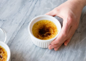 perfectly caramelized creme brulee