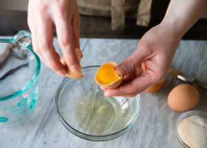 separating egg yolks for creme brulee