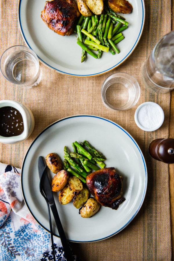 rosemary balsamic chicken recipe featured by popular lifestyle blogger, Gabrielle of Design Mom