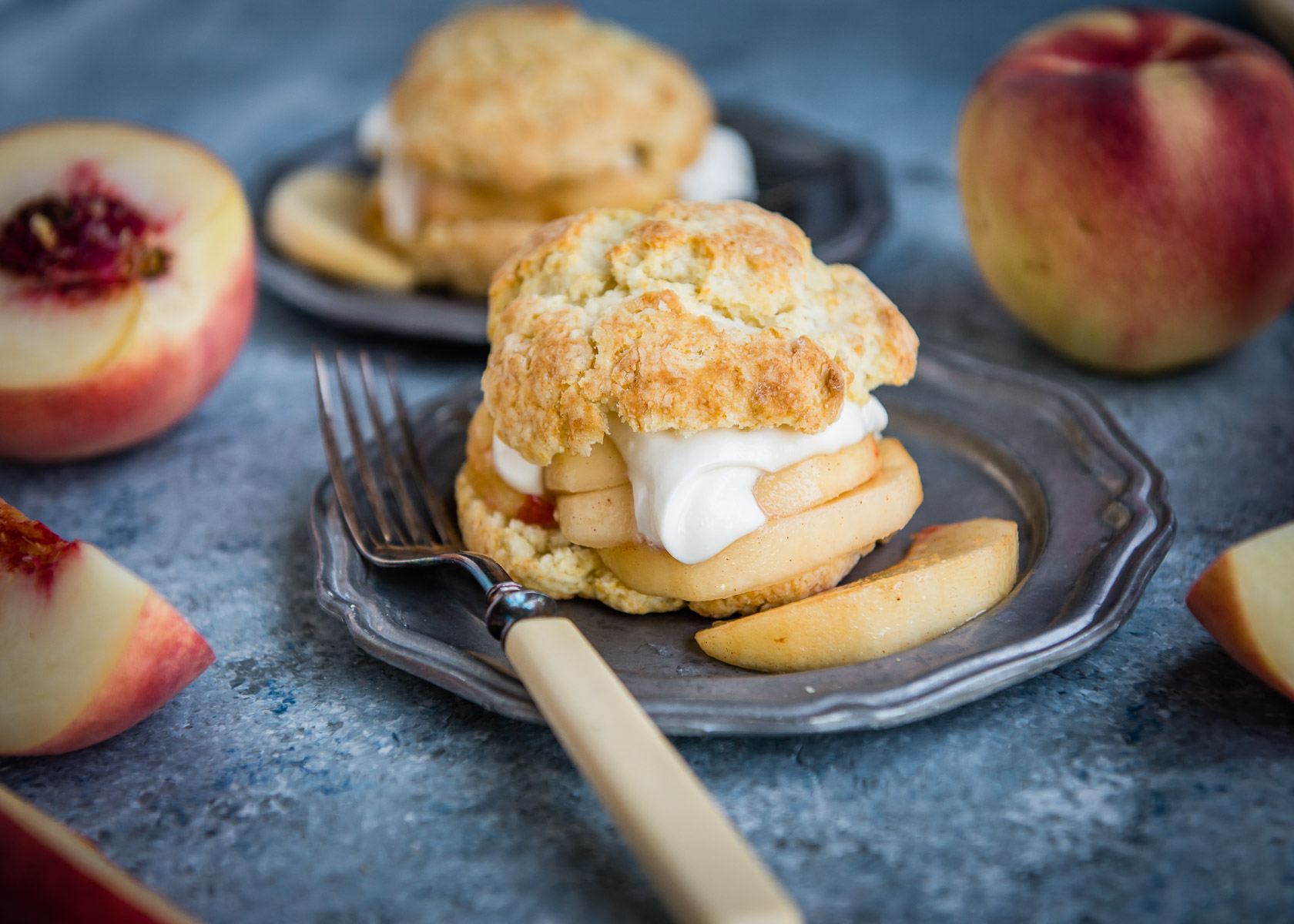 Peach Shortcakes For Two