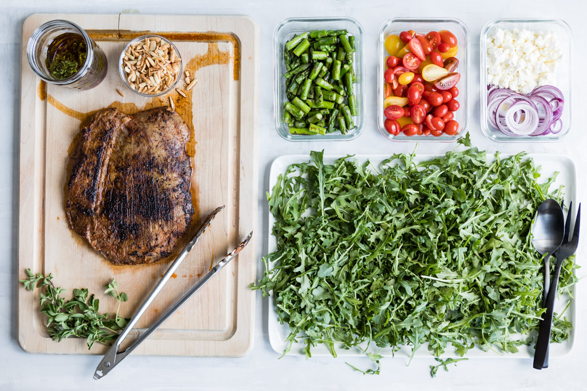Marinated Flank Steak Salad | DesignMom.com