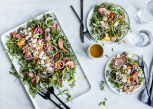 Marinated Flank Steak Salad | DesignMom.com