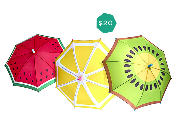 Top Gifts for Tweens featured by top blog, Design Mom: image of fruity umbrellas