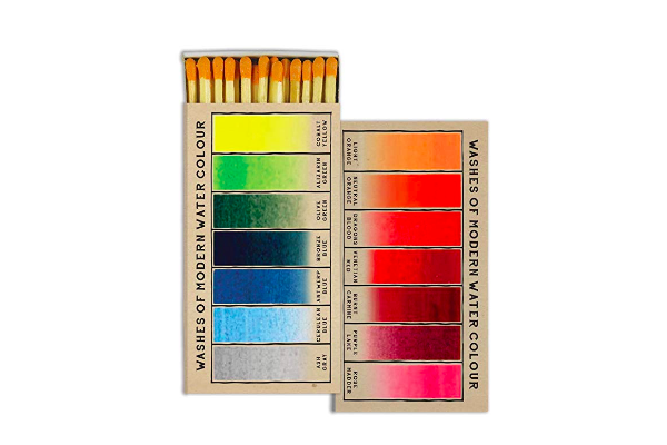 | Gifts for acquaintances featured by top US lifestyle blog, Design Mom: watercolor match box